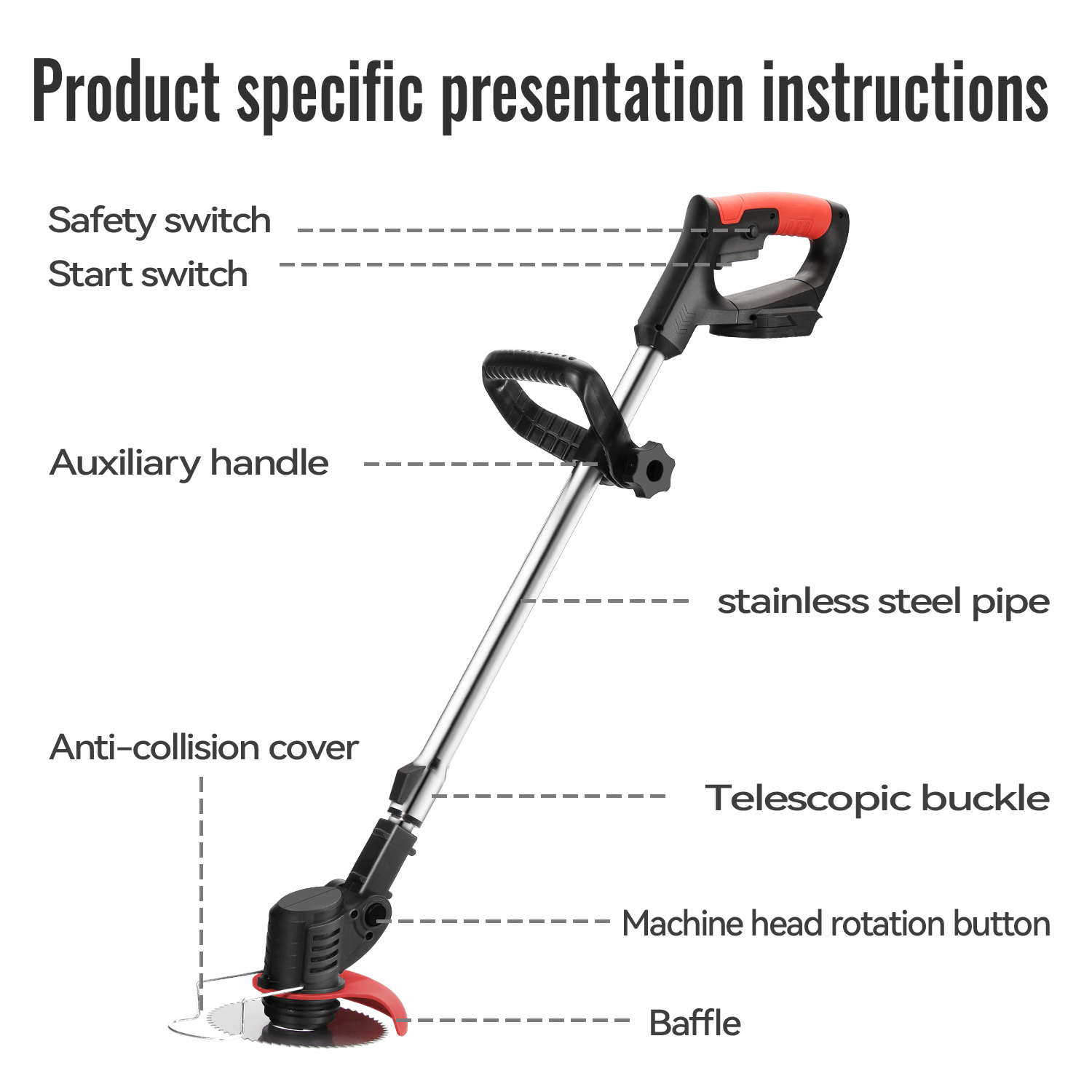 Lithium Electric Grass Trimmer - Gardening Tools Lawn Mower recension och pris