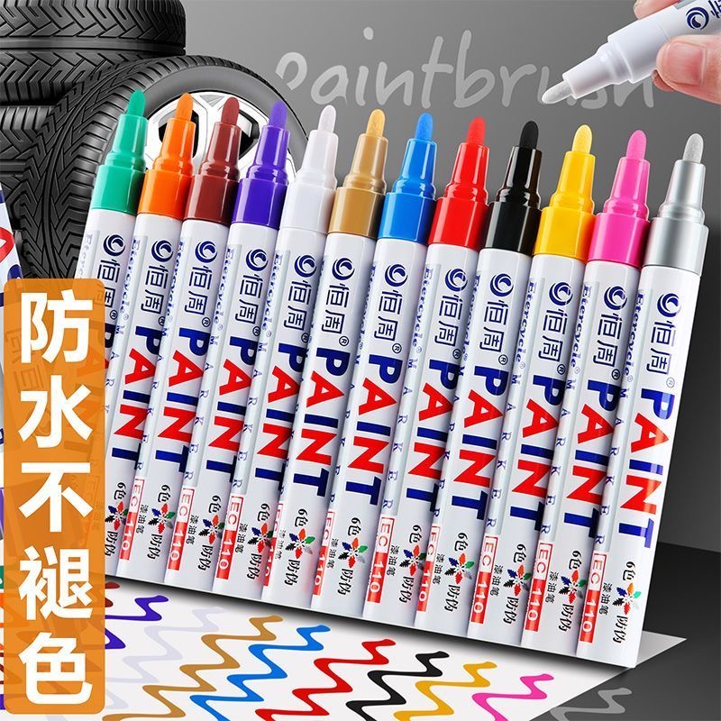 6Pcs Colorful Permanent White  - Garden Row Marker recension och pris