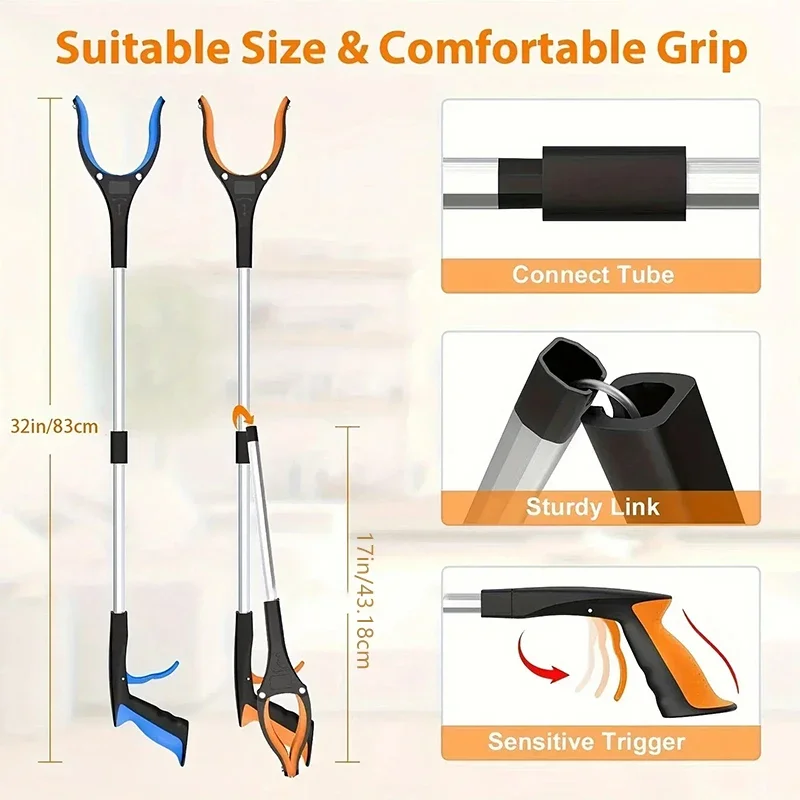 32 Inch Extra Long Foldable Gr - Gardening Tools For Elderly recension och pris