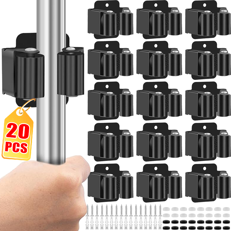 Stainless Steel Mop Holder Wal - Gardening Tools Rack recension och pris