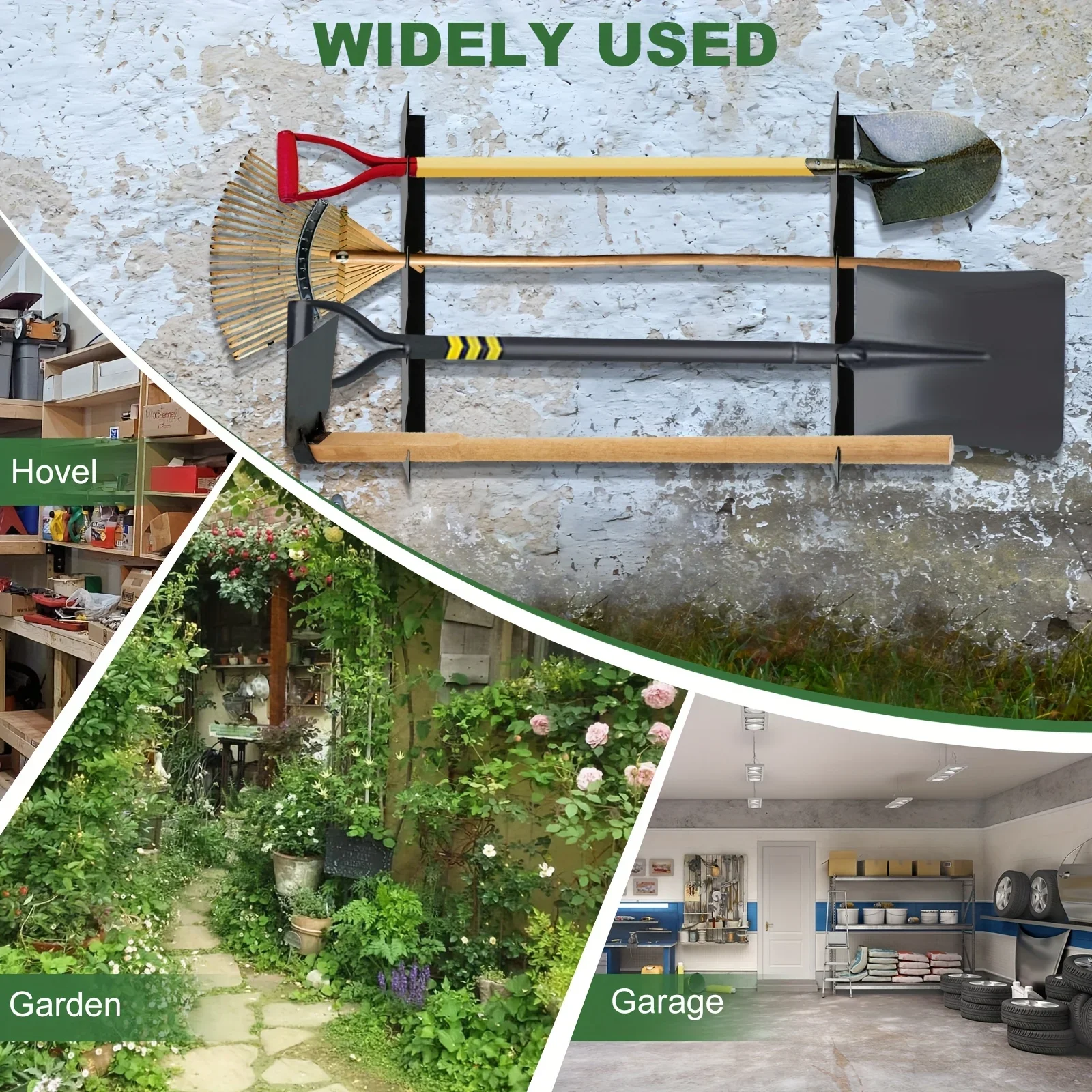 Heavy Duty Metal Garden Tool H - Gardening Tools Rack recension och pris