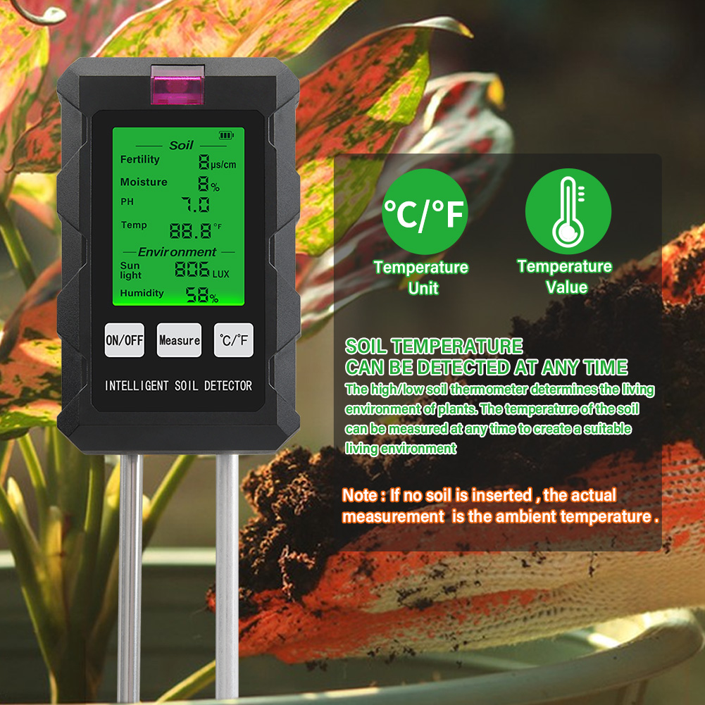 Digital 6 in 1 Soil PH Meter F - Soil Ph Meter recension och pris