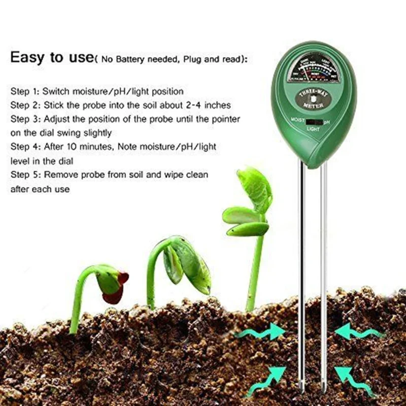 Garden PH Meter Sunlight 3in1  - Soil Ph Meter recension och pris