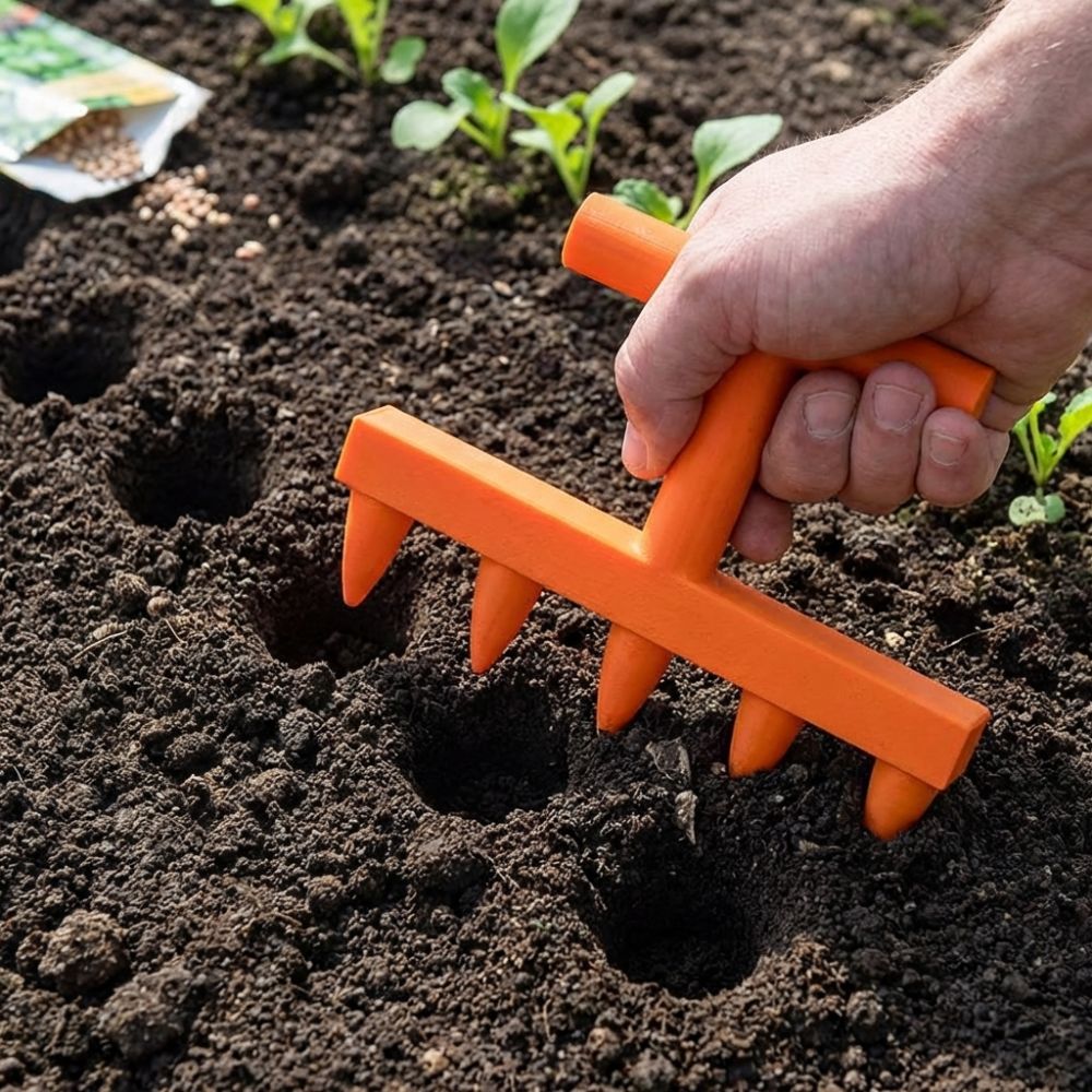 Plastic Soil Hole Drilling Too - Garden Row Marker recension och pris