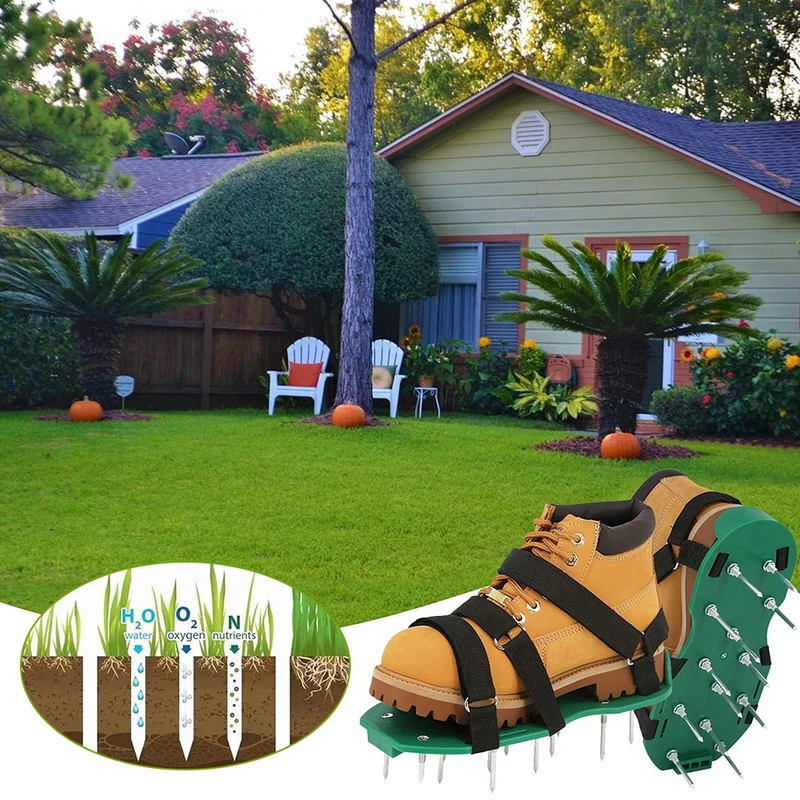 1 Pair Lawn Aerator Sandals Gr - Gardening Tools Revit recension och pris