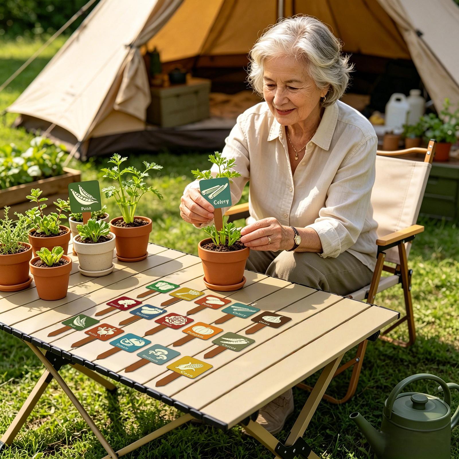 Vegetable Garden Signs 15 Piec - Garden Row Marker recension och pris
