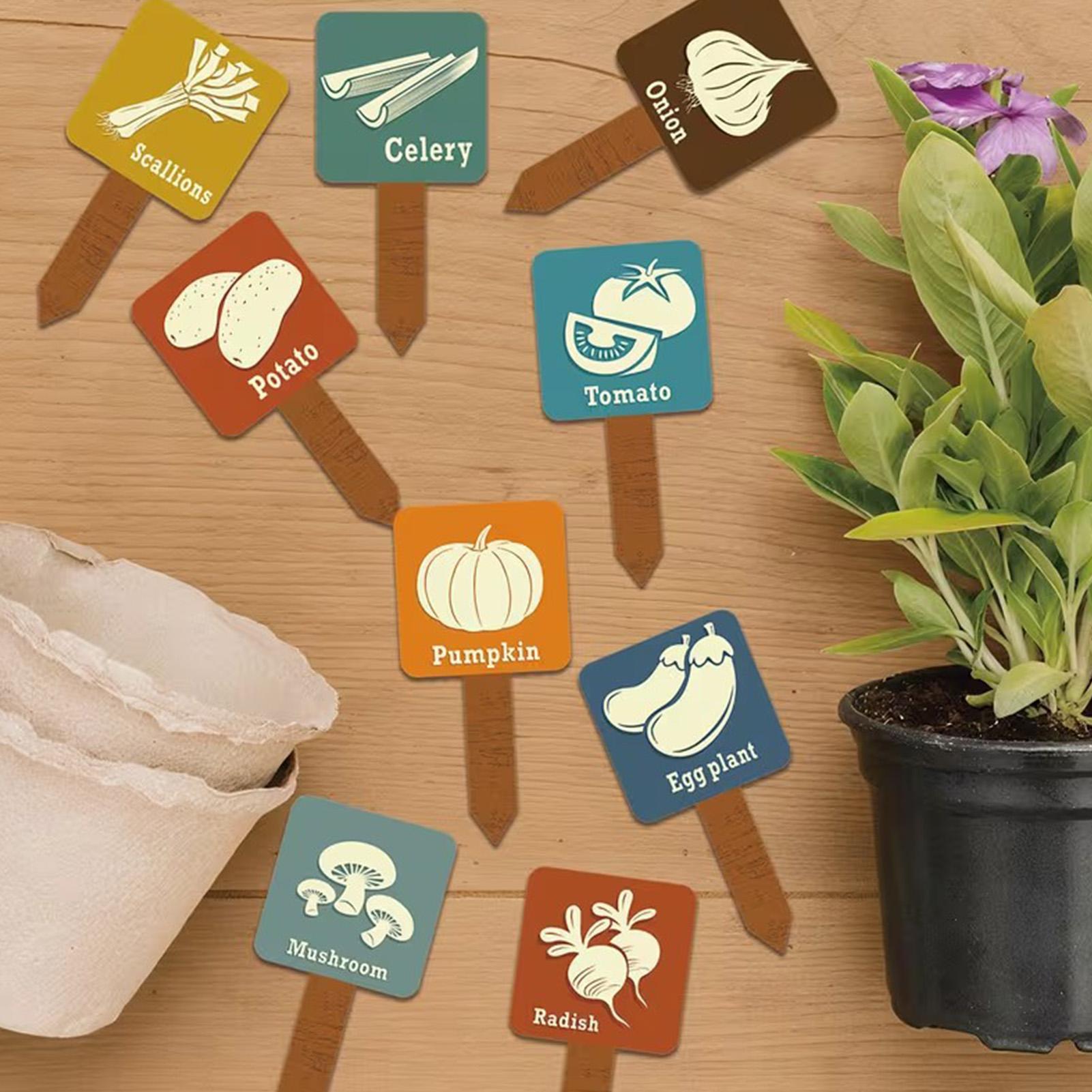 Vegetable Garden Signs 15 Piec - Garden Row Marker recension och pris