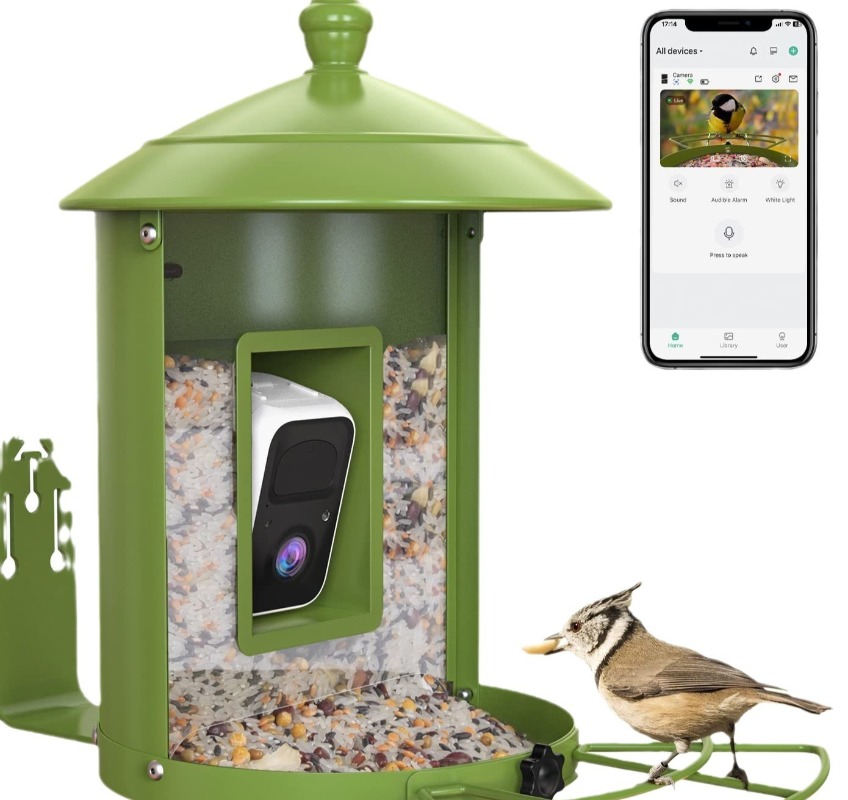 AI intelligent bird feeder wit - Gardening Tools Definition recension och pris