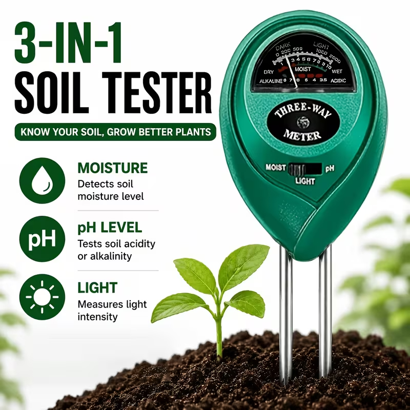 3-in-1 Soil Tester (Moisture,  - Soil Ph Meter recension och pris