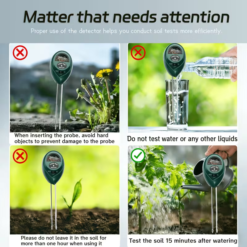 3-in-1 Soil Tester (Moisture,  - Soil Ph Meter recension och pris