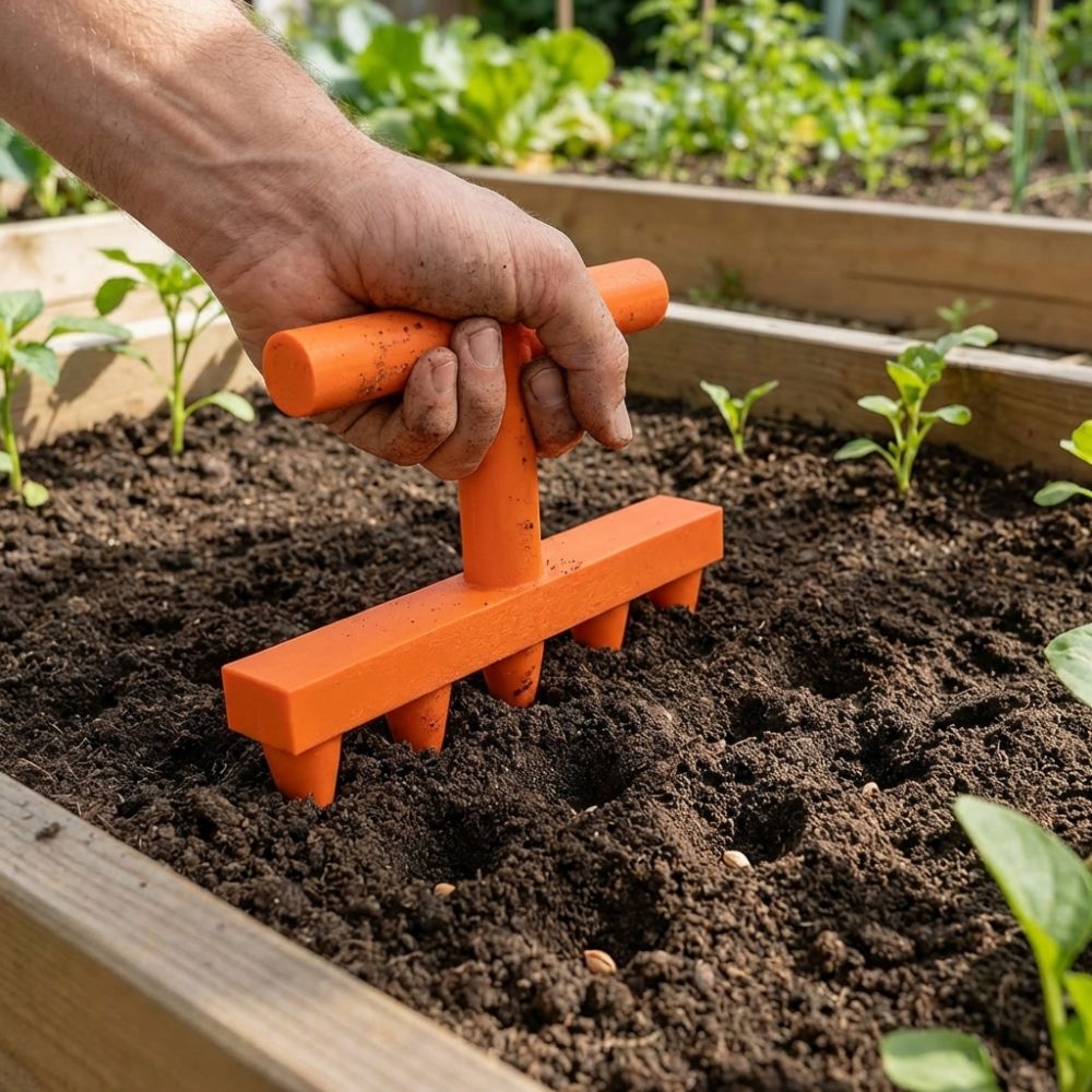 Durable Plastic Soil Hole Dril - Garden Row Marker recension och pris