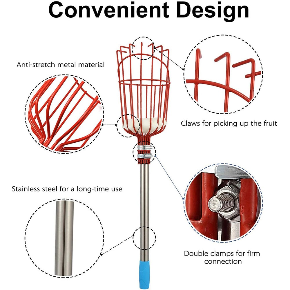 260cm Fruit Picker, Adjustable - Gardening Tools Rack recension och pris